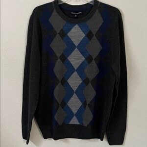 NWT Tricots St. Raphael Trendy & Classic Argyle Sweater in Size M